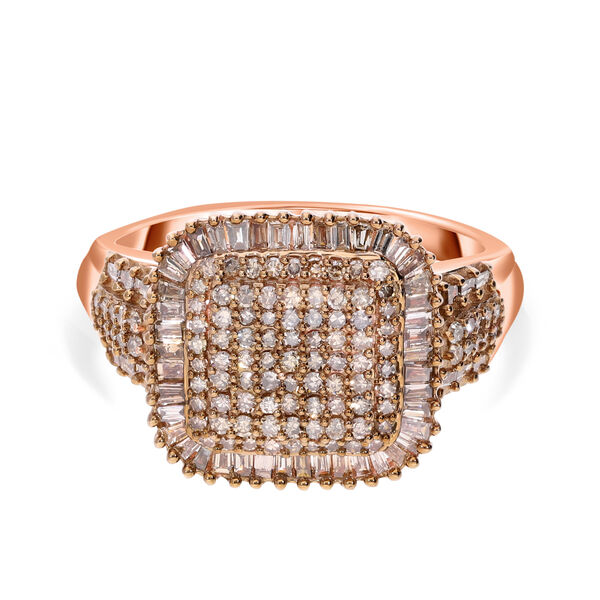 Nat&uuml;rlicher Champagner-Diamant-Ring - 1 ct. image number 0