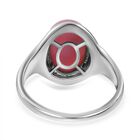 AA Rosa Konch-Perlmutter, Weißer Zirkon Ring 925 Silber rhodiniert (Größe 17.00) ca. 6.66 ct image number 3