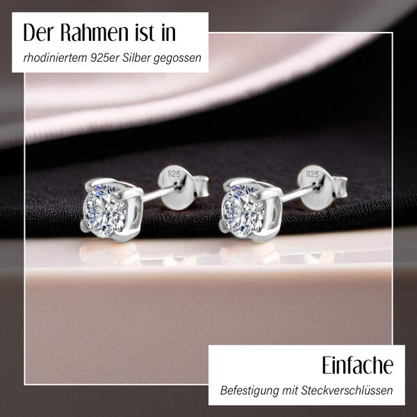 Moissanit Ohrringe - 1,49 ct. image number 3