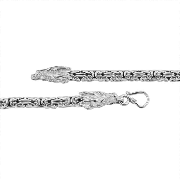 Royal Bali Kollektion - Drachenkopf Armband in 925 Silber image number 4