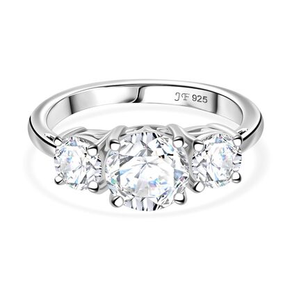 J Francis gefertigt mit SWAROVSKI Zirkonia Ring 925 Silber rhodiniert (Gr&ouml;&szlig;e 19.00)