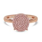 Natürlicher, rosa Diamant-Ring, 375 Roségold  ca. 0,25 ct image number 0