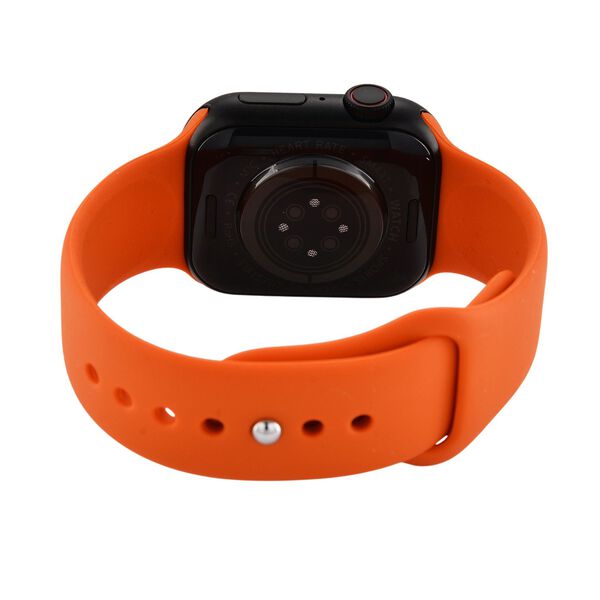 Smartwatch HW mini 2 1,75 Zoll Schwarz, Set mit 7 Wechselarmbändern inklusive kristallbesetztem Armband, IP67, Bluetooth 5.2, kabelloses Laden, Orange image number 6