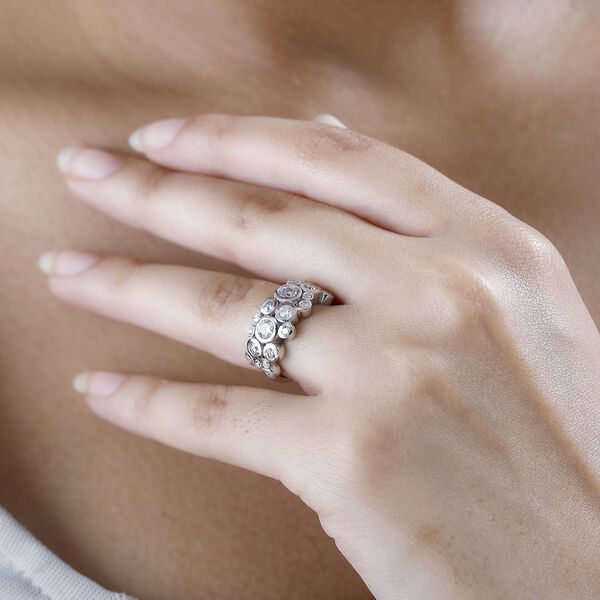 Moissanit Ring - 1,28 ct. image number 9