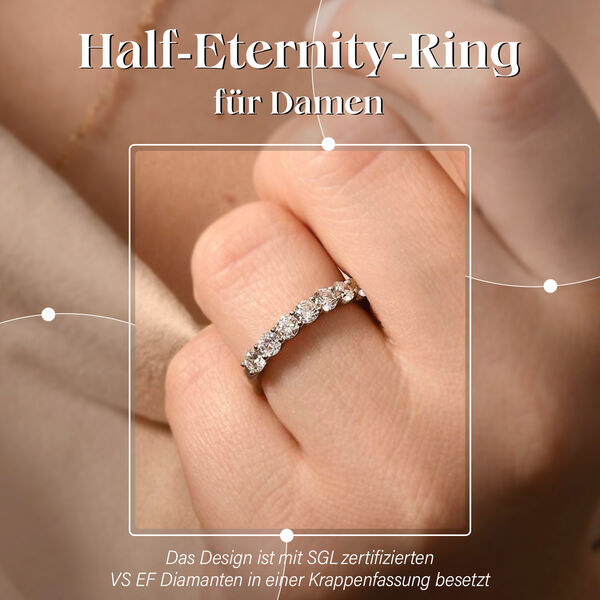 RHAPSODY SGL zertifizierter VS EF Diamant-Ring in 950 Platin - 1 ct. image number 2