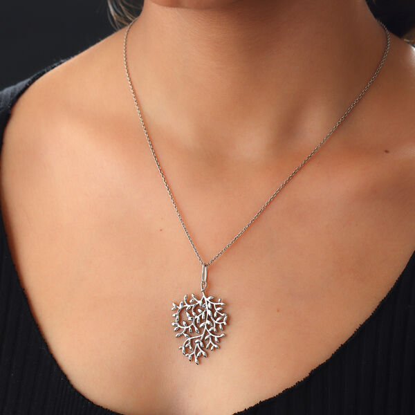 Baum des Lebens &Auml;ste Anh&auml;nger in 925 Silber image number 3