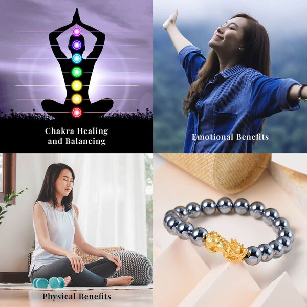 Flexibles Terahertz Armband mit Pixiu-Motiv - 109 ct. image number 2