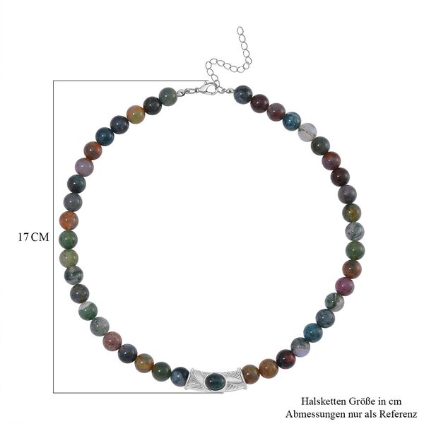 Indische Achat Halskette ca. 45 cm ca. 330.00 ct image number 5