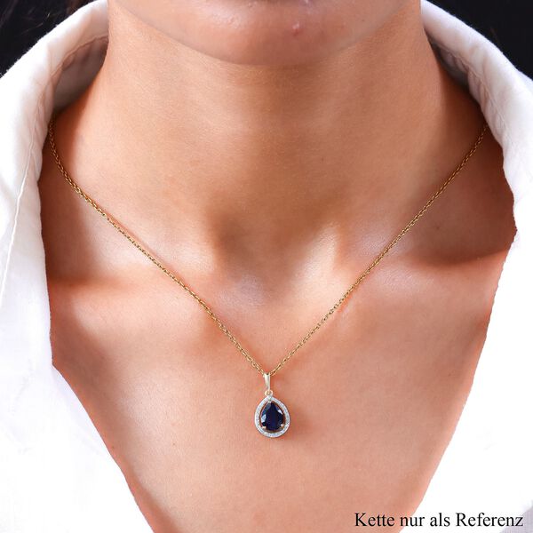 AA Masoala Saphir und Zirkon Anh&auml;nger - 2,53 ct. image number 2