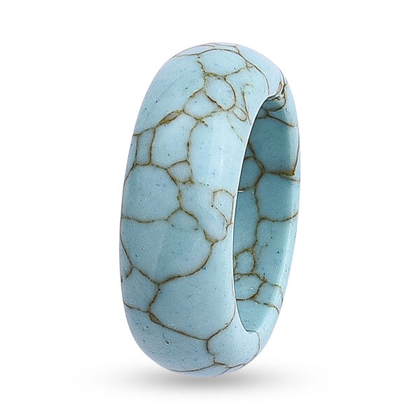 Blauer Howlit Ring (Gr&ouml;&szlig;e 18.00) ca. 21,50 ct. image number 3