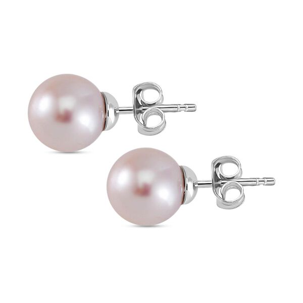 Weiße Edison Perle Ohrringe image number 5