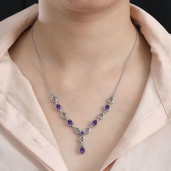 Afrikanische Amethyst-Halskette, 45 cm - 2,56 ct. image number 3