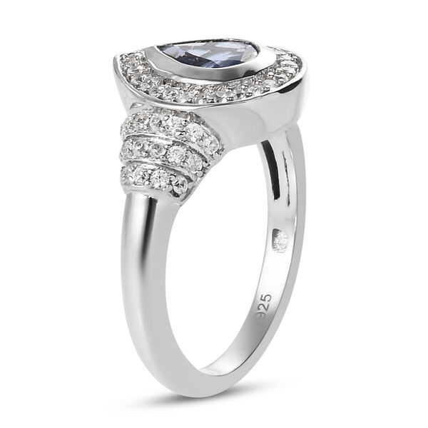 Tansanit und Zirkon Ring - 1,43 ct. image number 5