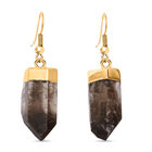 Rauchquarz Ohrringe, goldfarben ca. 30.00 ct