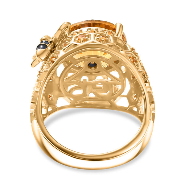 GP Trionfo Kollektion - Citrin Ring 925 Silber 750 Gelbgold Vermeil (Gr&ouml;&szlig;e 18.00) ca. 6.71 ct image number 6