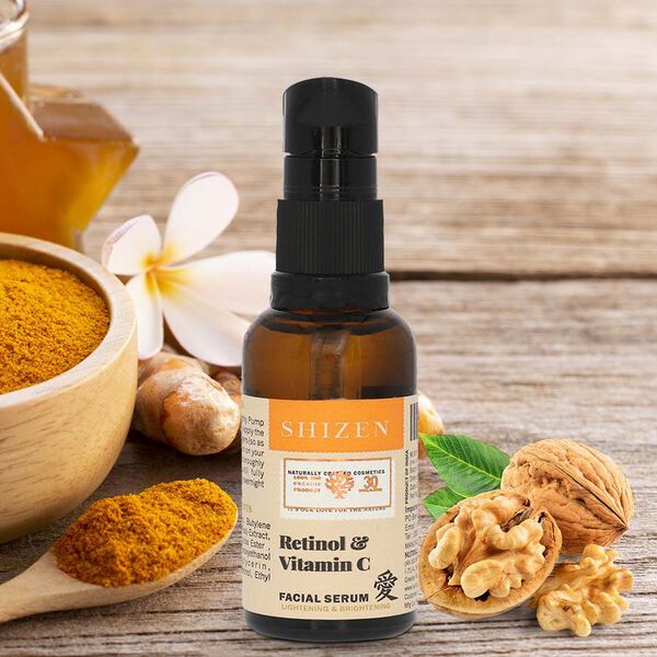 SHIZEN - Retinol und Vitamin C Gesichtsserum (30ml), 100% Organisch image number 2