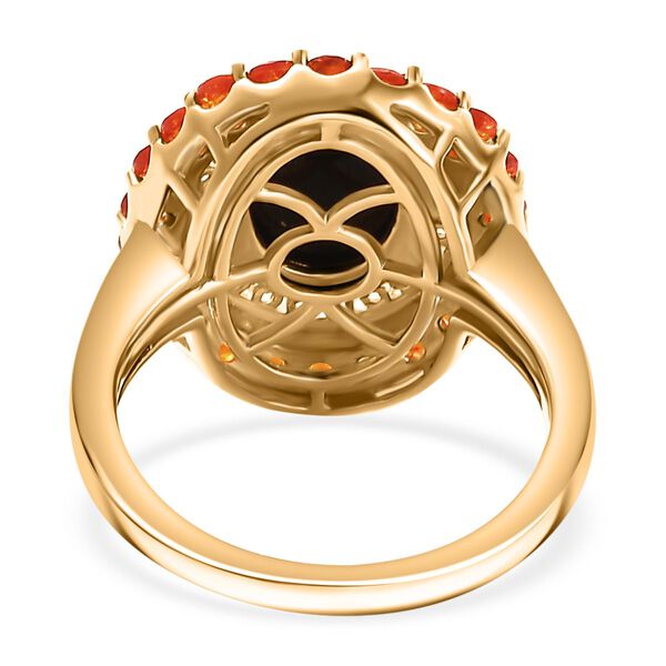 Boulder Opal Triplett, Feueropal und Zirkon-Ring - 2,58 ct. image number 7