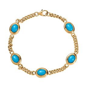 Amerikanisches, natürliches Sleeping Beauty Türkis-Armband - 5,40 ct.