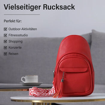 PU Brusttasche, 19x10x30cm, Rot