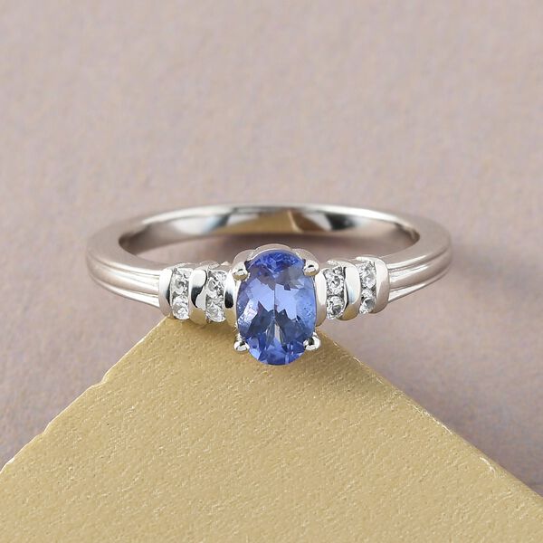 Tansanit und Zirkon Ring - 0,59 ct. image number 2