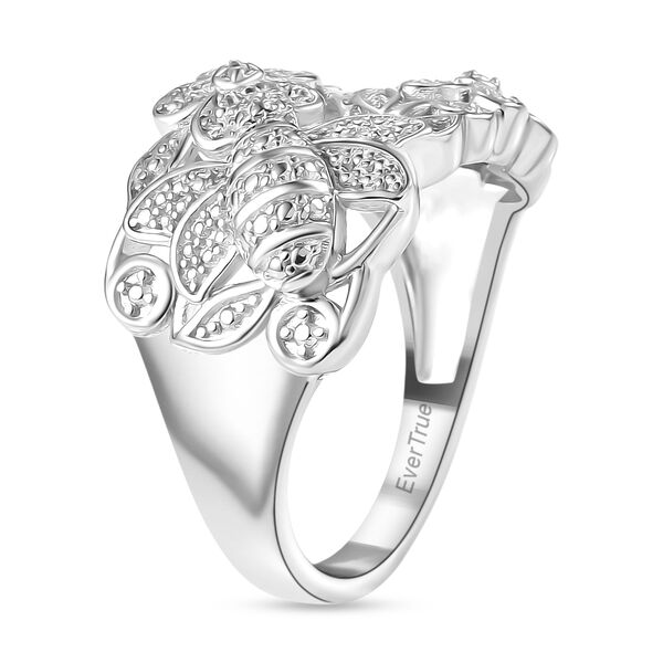 EverTrue Ring mit Diamantenakzenten in Silberton image number 5