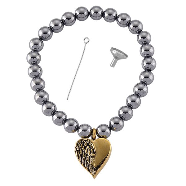 Terahertz Armband ca. Flexibles cm 316L Edelstahl gelb vergoldet ca. 80.00 ct