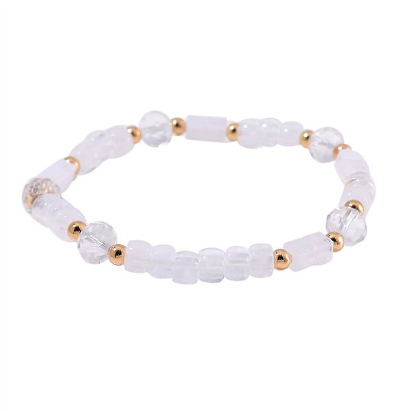 6er Set - gefertigt aus Harz: 5 Armb&auml;nder und Leopardenmuster Uhr, vergoldet image number 9