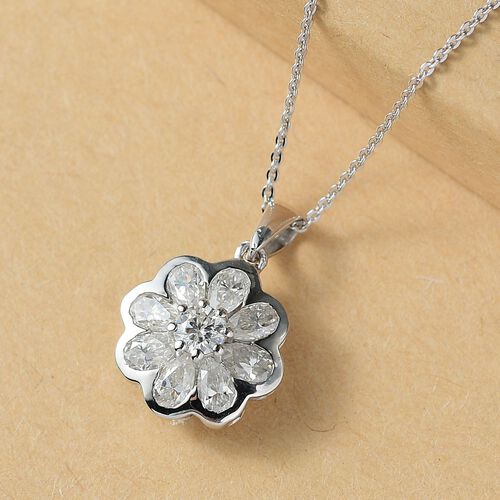 D’joy Moissanit Schmuckset 925 Silber rhodiniert ca. 1,76 ct. image number 1