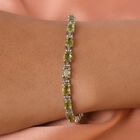 Natürliches Peridot-Armband in Silberton, 10,36 ct image number 2