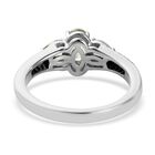 Tsavorit Granat und Zirkon Ring 925 Silber Platin-Überzug image number 4