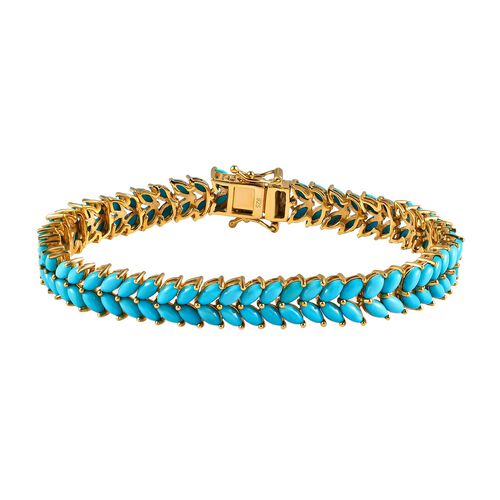 Amerikanisches, natürliches Sleeping Beauty Türkis-Armband, 19 cm - 12,08 ct. image number 0