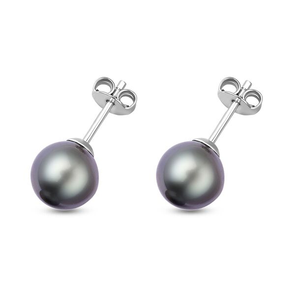 8-9 mm Tahiti-Zuchtperlen-Ohrstecker image number 4