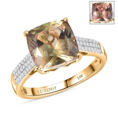 AAA Turkizit, Weißer Diamant Ring 585 Gold (Größe 19.00) ca. 5,22 ct image number 0