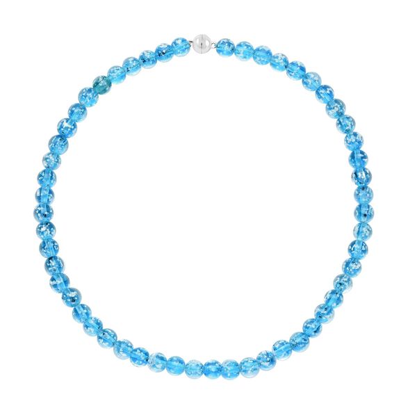 Blaues Murano-Stil Glas Halskette ca. 50 cm Standard image number 0