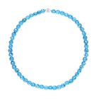 Blaues Murano-Stil Glas Halskette ca. 50 cm Standard