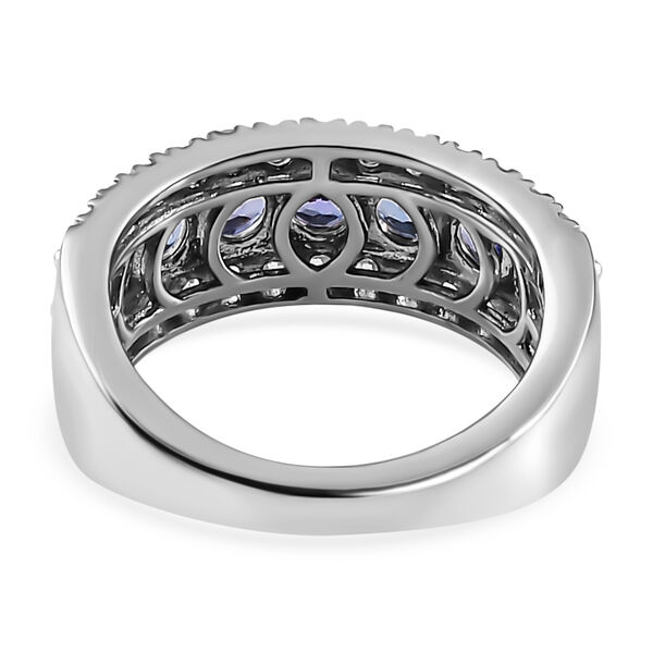 Tansanit und Zirkon Ring - 1,99 ct. image number 6