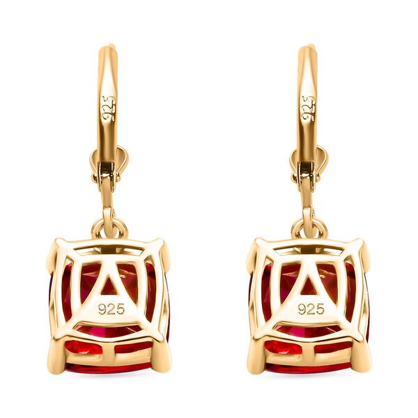 Labor Padparadscha Saphir Ohrringe - 9,72 ct. image number 5