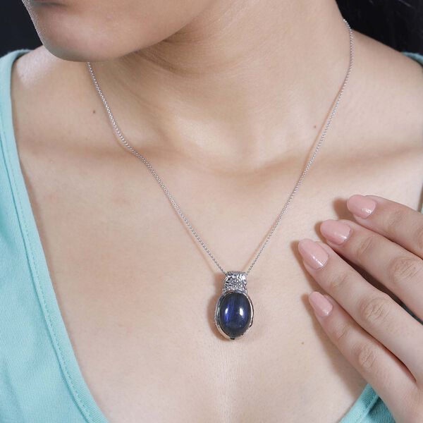 Labradorit Anh&auml;nger, Goldfarben ca. 11.93 ct image number 3