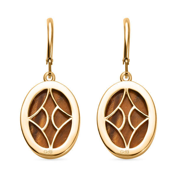 Tigerauge Ohrringe - 22,97 ct. image number 5