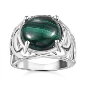 Malachit Ring Messing (Größe 20.00) ca. 7,87 ct