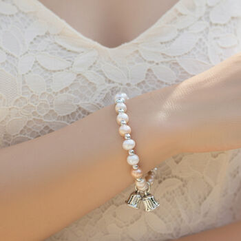 Mehrfarbige S&uuml;&szlig;wasser Perle Armband ca. 15.25 cm + 5 cm Extender, Nickelfreies Messing Silberfarben