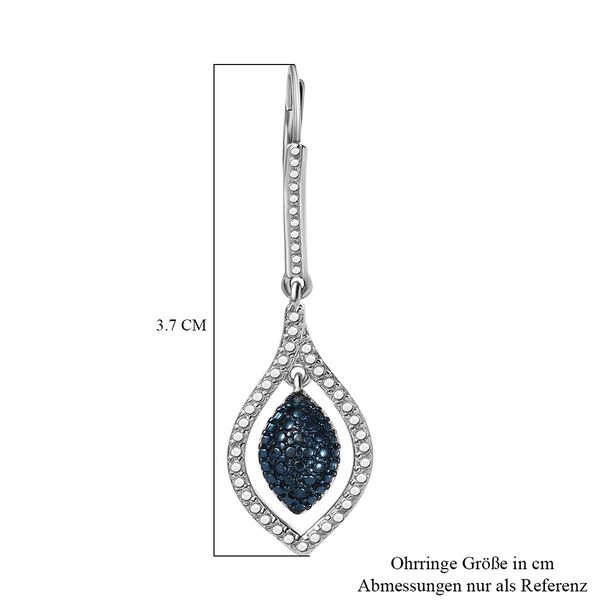 Ohrringe mit blauen Diamantakzenten image number 6