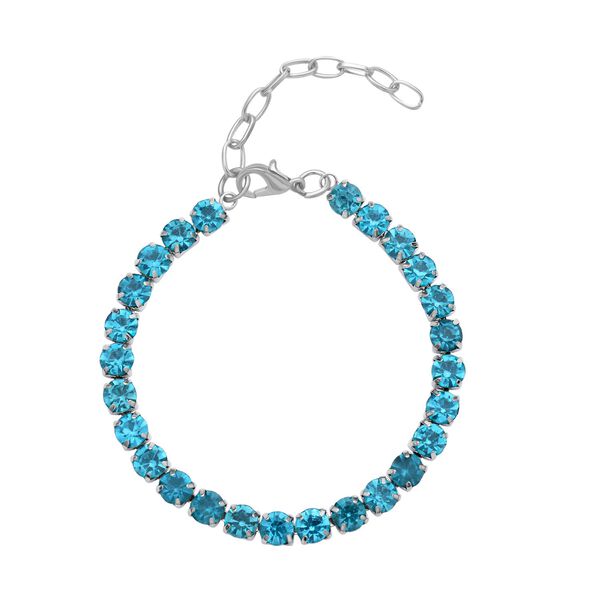 Blauer Muschelkernperle, Blauer Kristall Schmuckset Edelstahl, Messing image number 3