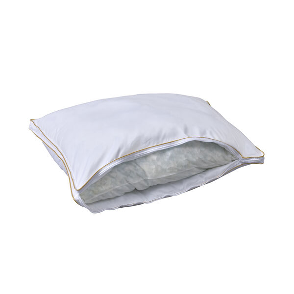 Serenity Night 2er-Set Satin Kissenbezug mit goldener Paspelierung image number 3