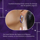 Infinity afrikanische Amethyst-Ohrringe image number 6
