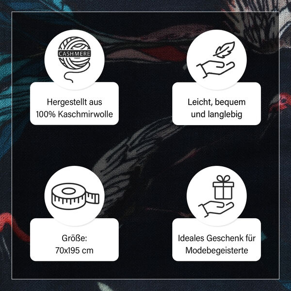 LA MAREY Schal aus 100% Kaschmirwolle, 70x195 cm image number 4