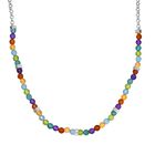 Apatit, Citrin Halskette ca. 45 cm Messing ca. 19.98 ct