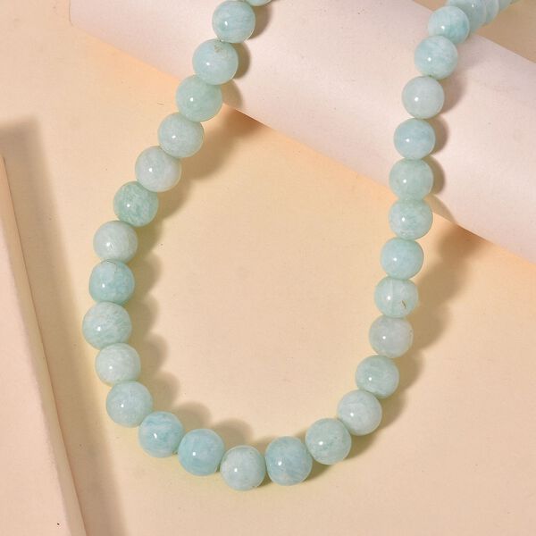 Amazonit Halskette ca. 50 cm Messing rhodiniert ca. 191.00 ct image number 2