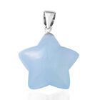 Aquamarin Anhänger 925 Silber rhodiniert ca. 7,50 ct