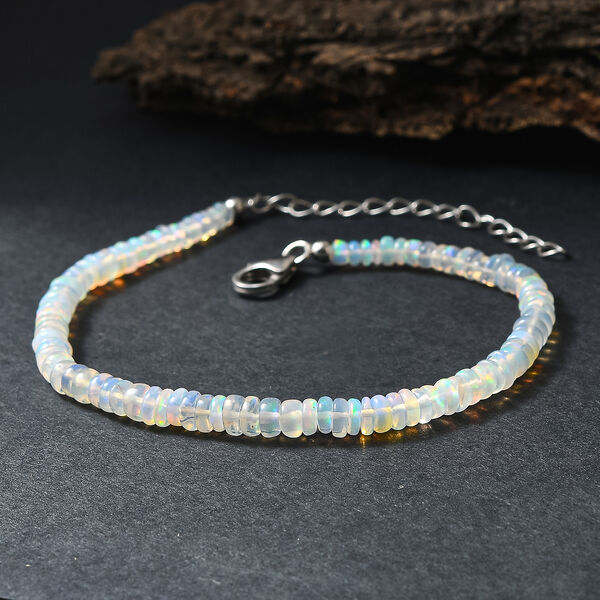 D'Joy nat&uuml;rliches, &auml;thiopisches Welo Opal 19+5cm Armband - 18 ct. image number 1